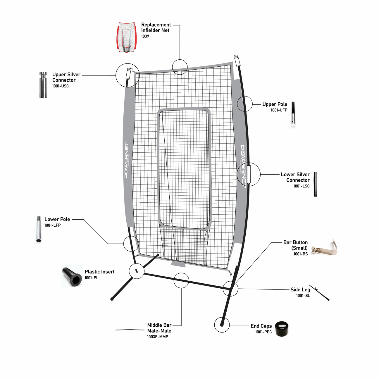 Replacement Parts - Infielder Net