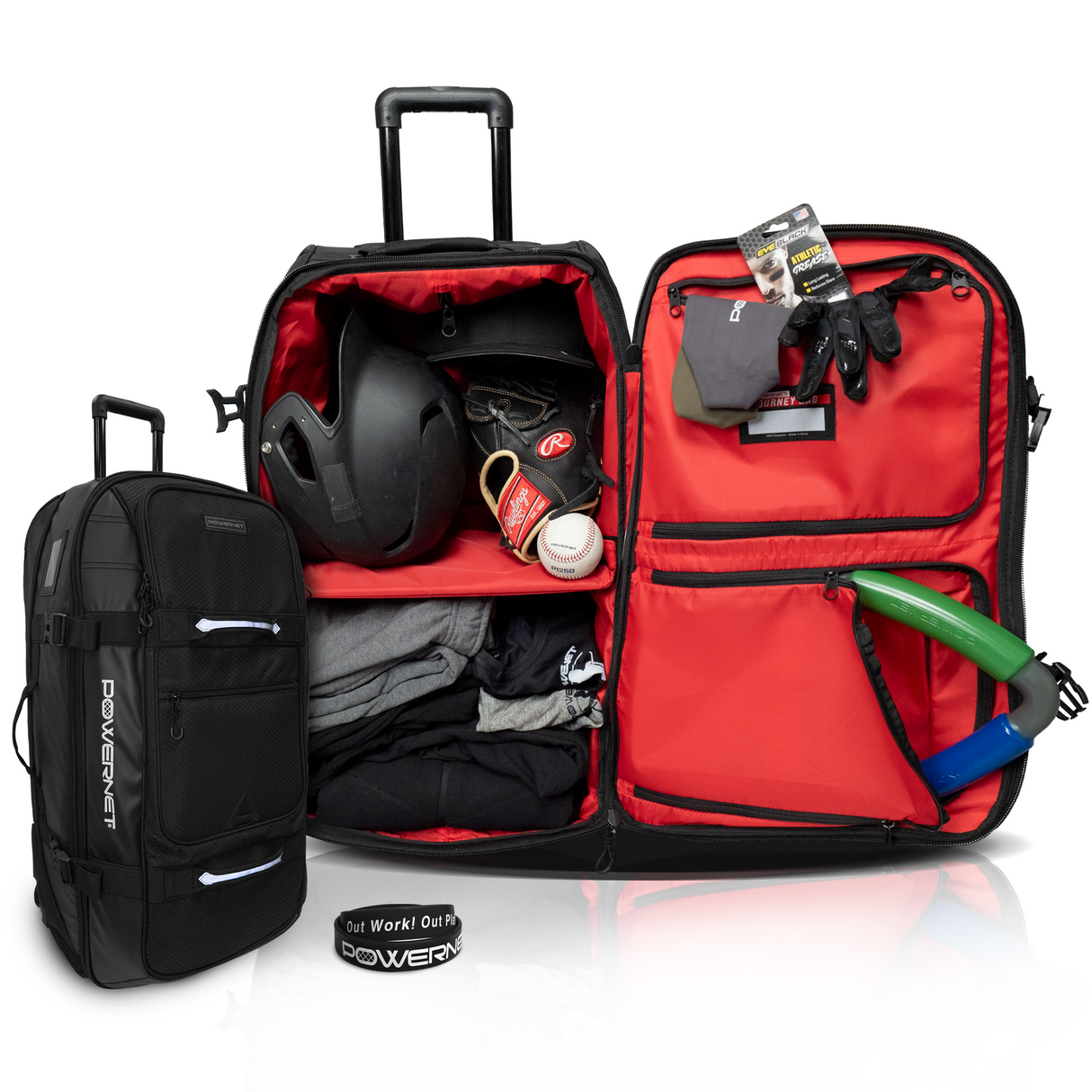 Rolling Duffle Bag with Wheels & Handle Wheeled Bag PowerNet Small | 110 Liter