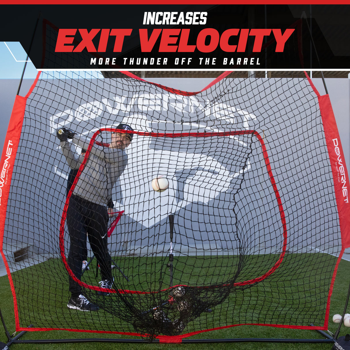 The Original 7x7 FT Baseball Softball Training Net (v3) Baseball PowerNet