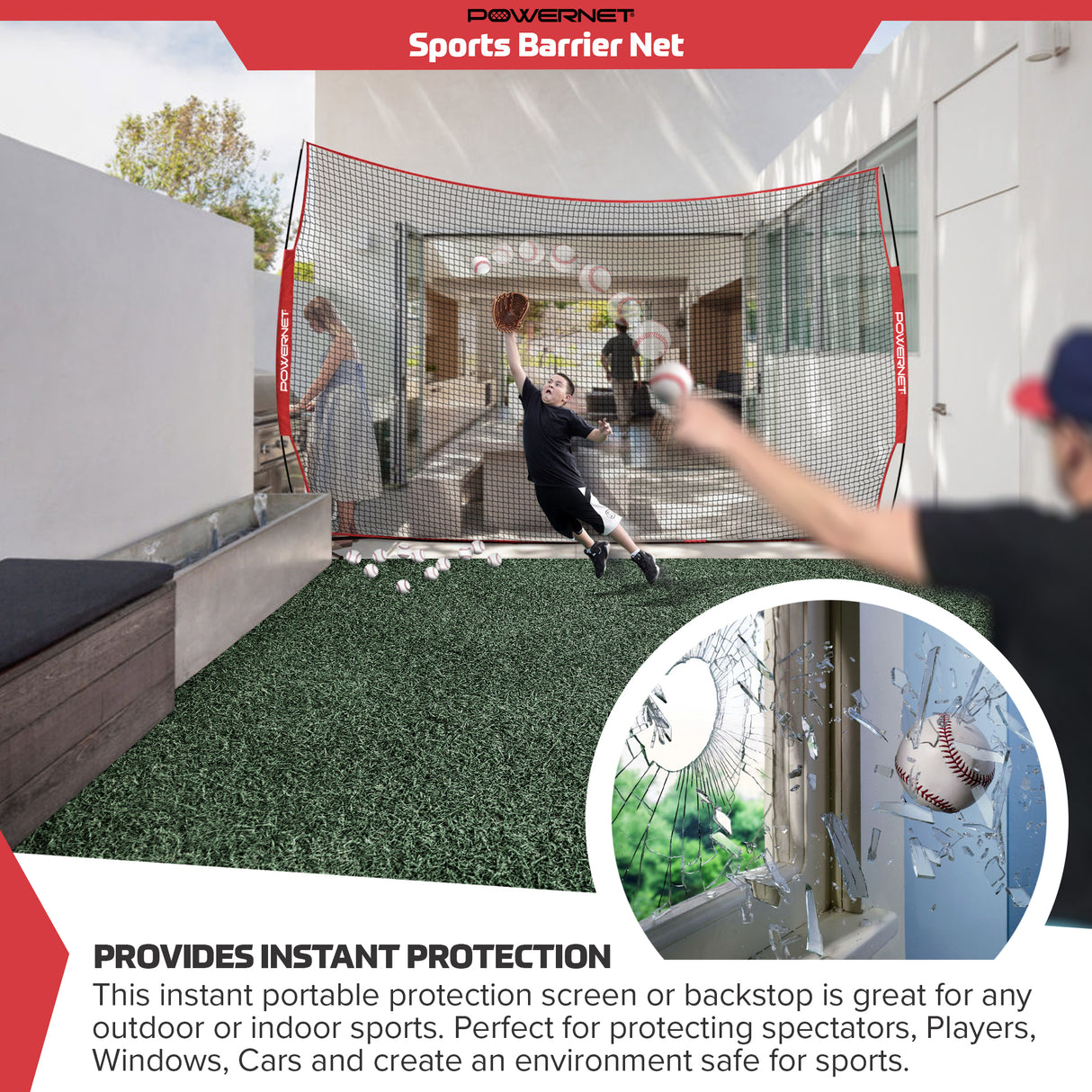 Pro Training Bundle | I-Screen, 12x9 Barrier Net, Ball Caddy & Practice Softballs TrainingNets by PowerNet