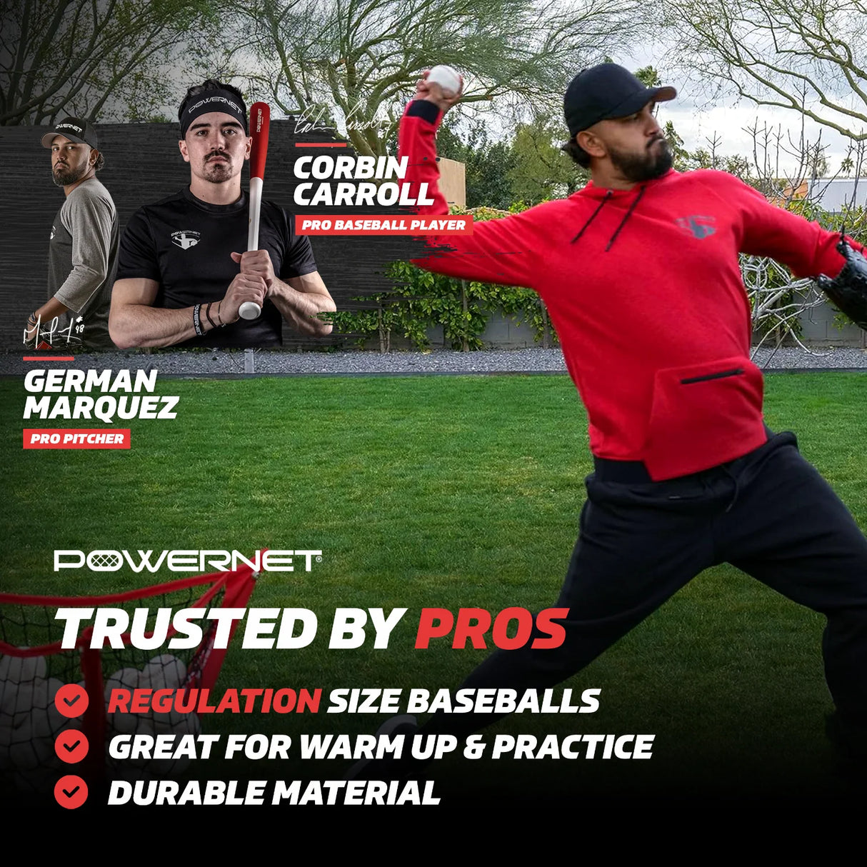 Pro Training Bundle | Practice Softballs & Padded Bucket TrainingNets by PowerNet