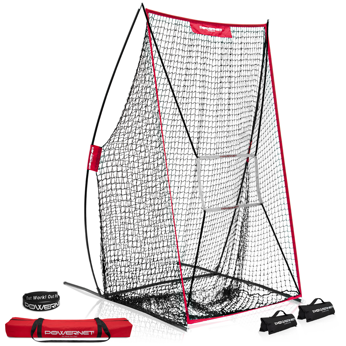 Sideline Trainer 7 x 4 FT Portable Football Kicking Net Football Net PowerNet