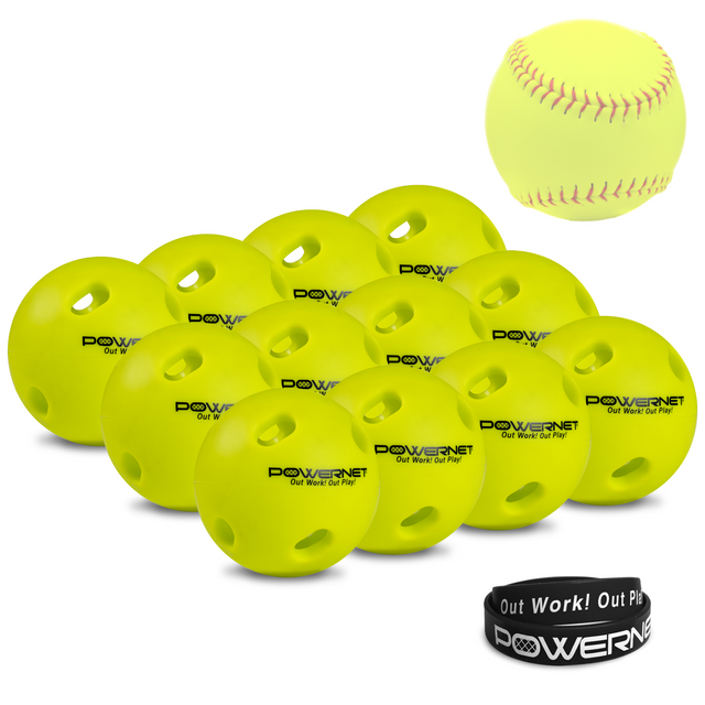 Crusher Training Softballs 12 PK TrainingNets by PowerNet
