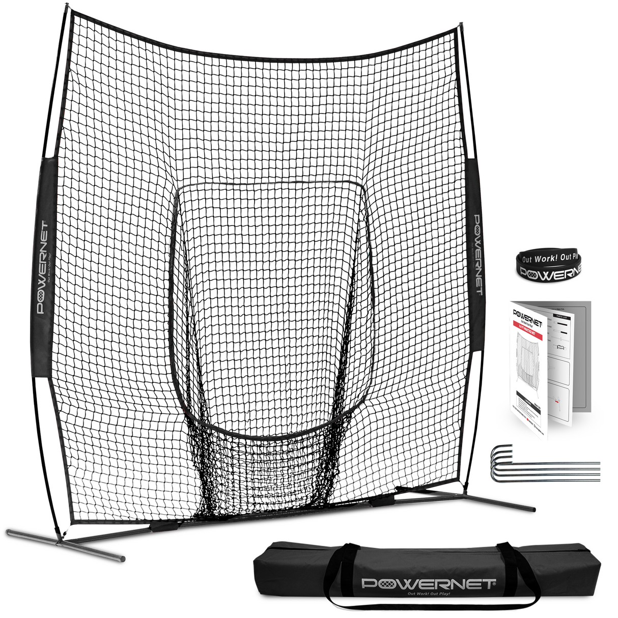 8x8 FT Portable Training Net sports PowerNet Black