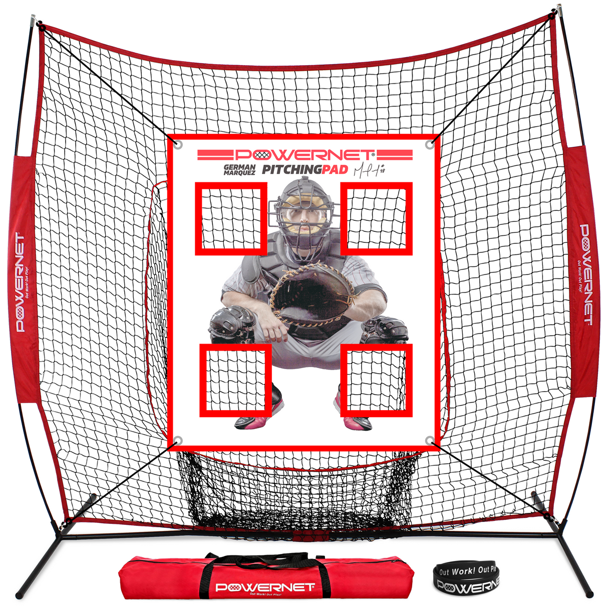 4 Net Pocket Pitching Pad Pitching pad PowerNet Pad w/ 7x7 Net