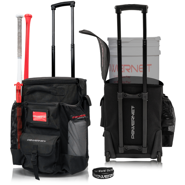 Wheeled 6 Gallon Bucket Caddy Organizer Cover Bag PowerNet