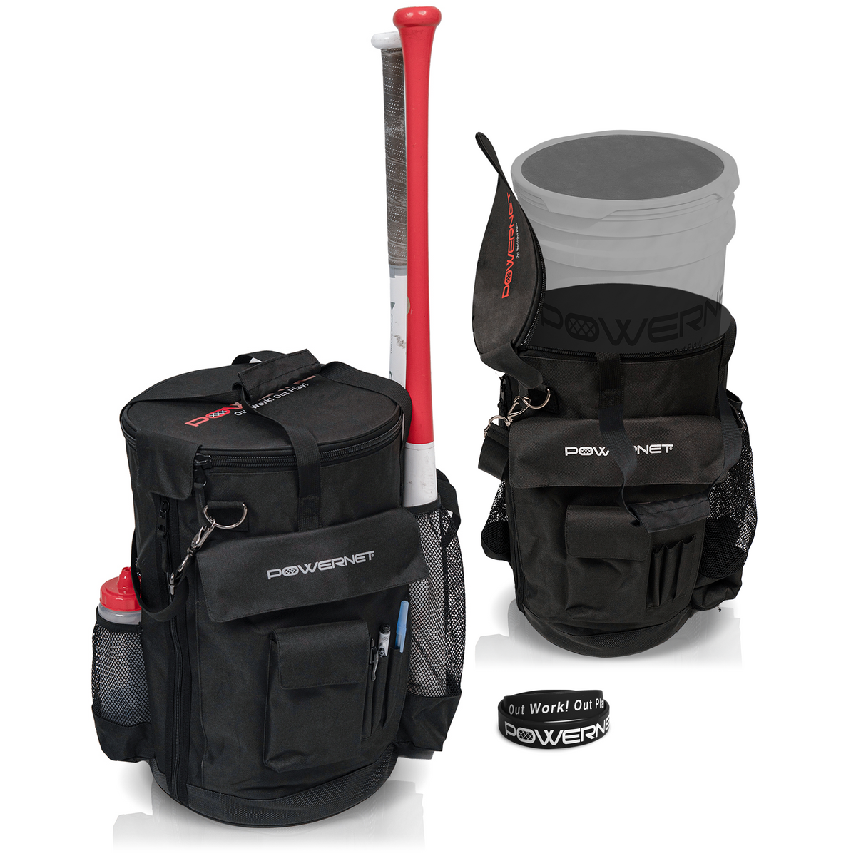 Shoulder Bucket Caddy Carry Bag – PowerNet by TrainingNets