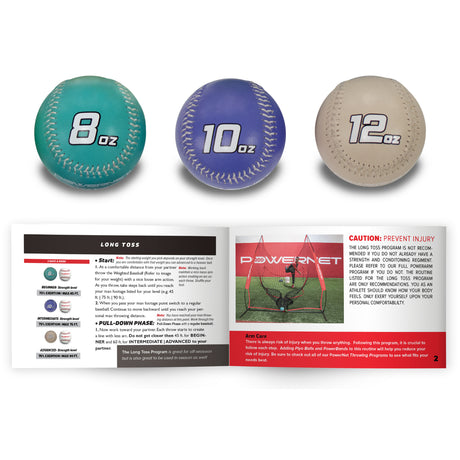 Weighted Baseball Kits Sports PowerNet Long Toss Set Only
