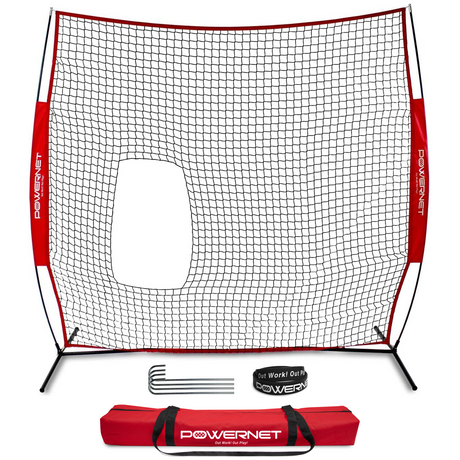 7x7 FT Pitch-Thru Protection Training Screen for Softball Sports PowerNet
