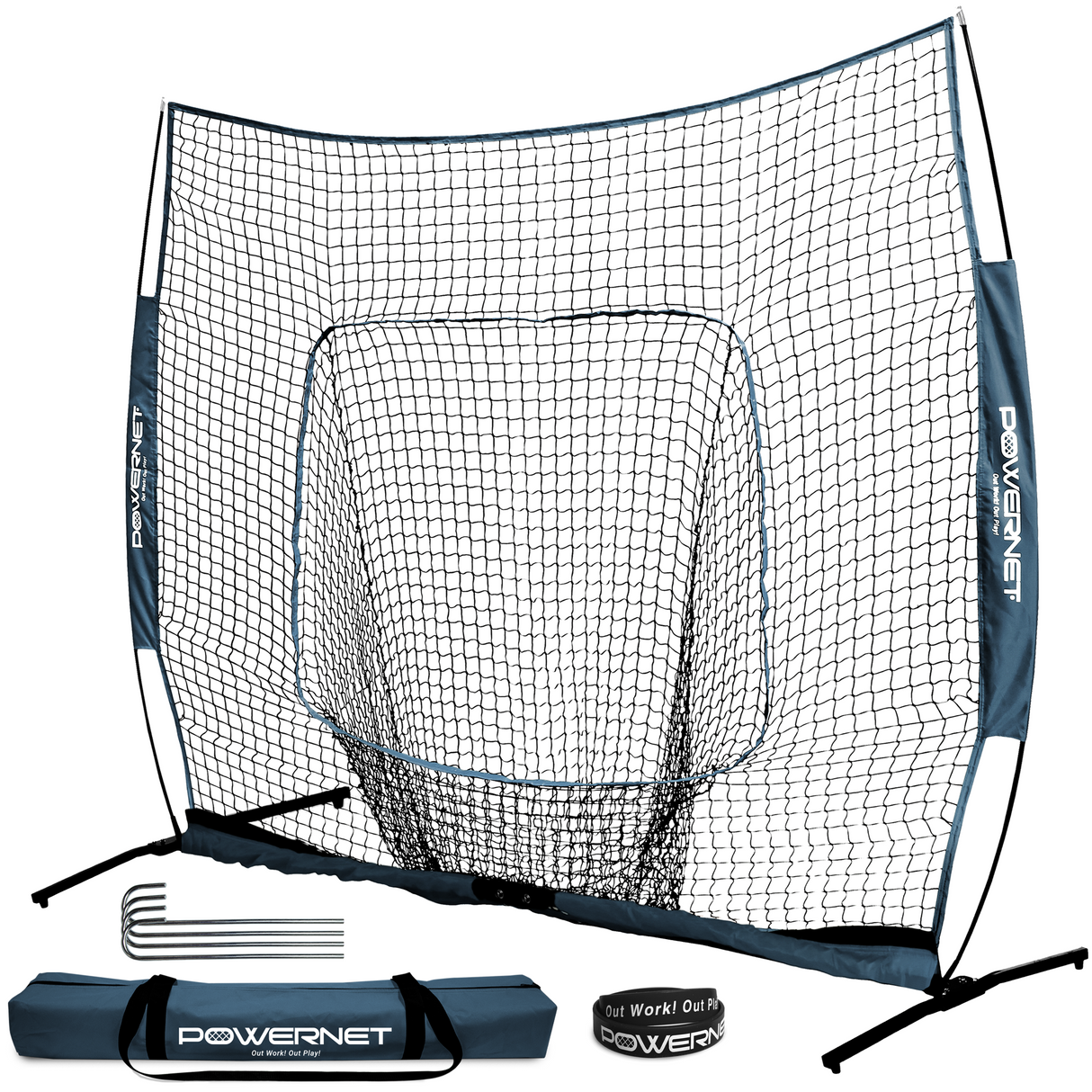 7x7 FT PRO Training Net Sports PowerNet Navy