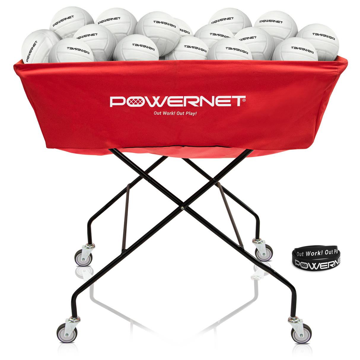 Volleyball Cart Wheeled XL Sports PowerNet