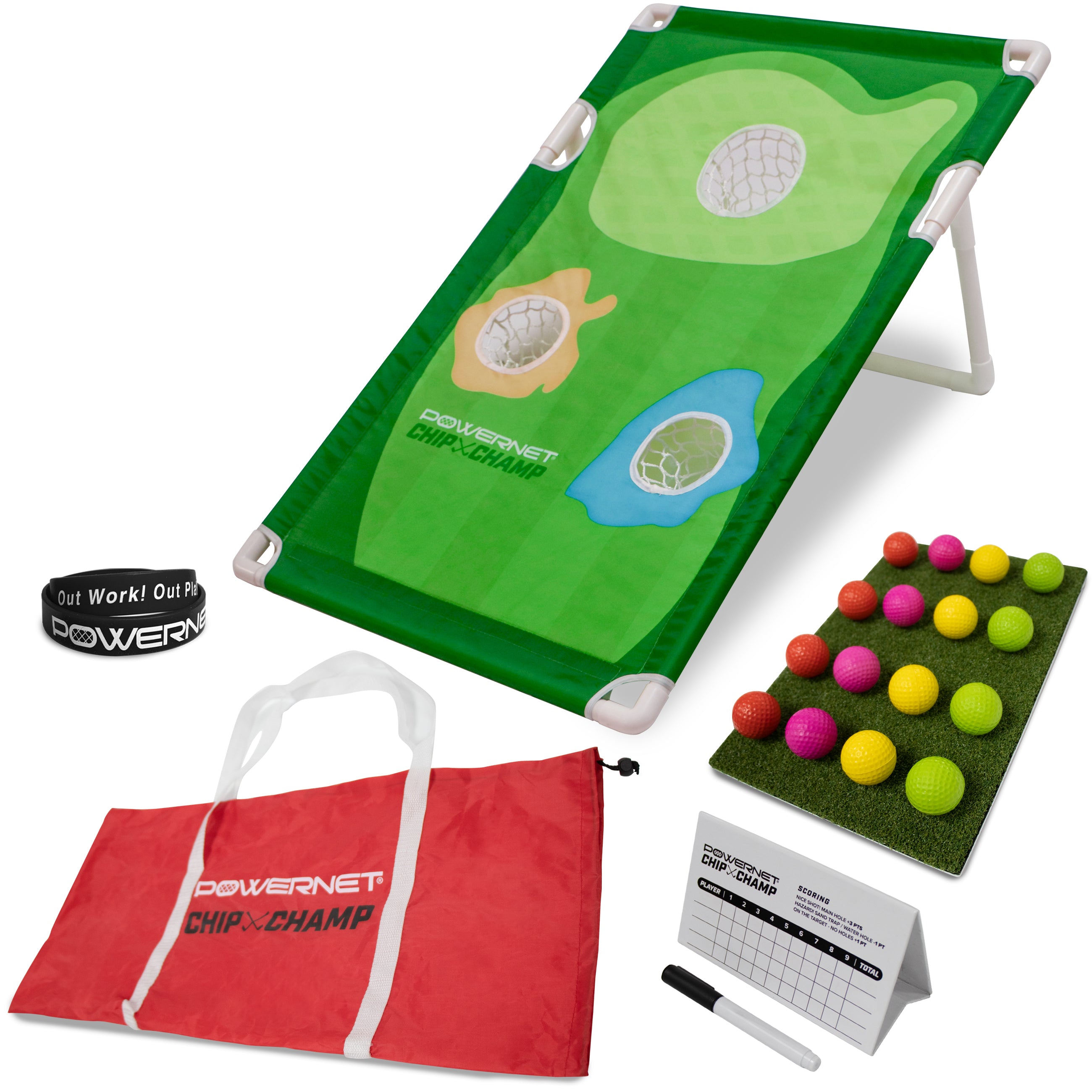 Chip Champ Golf Portable Cornhole Game – PowerNet by TrainingNets