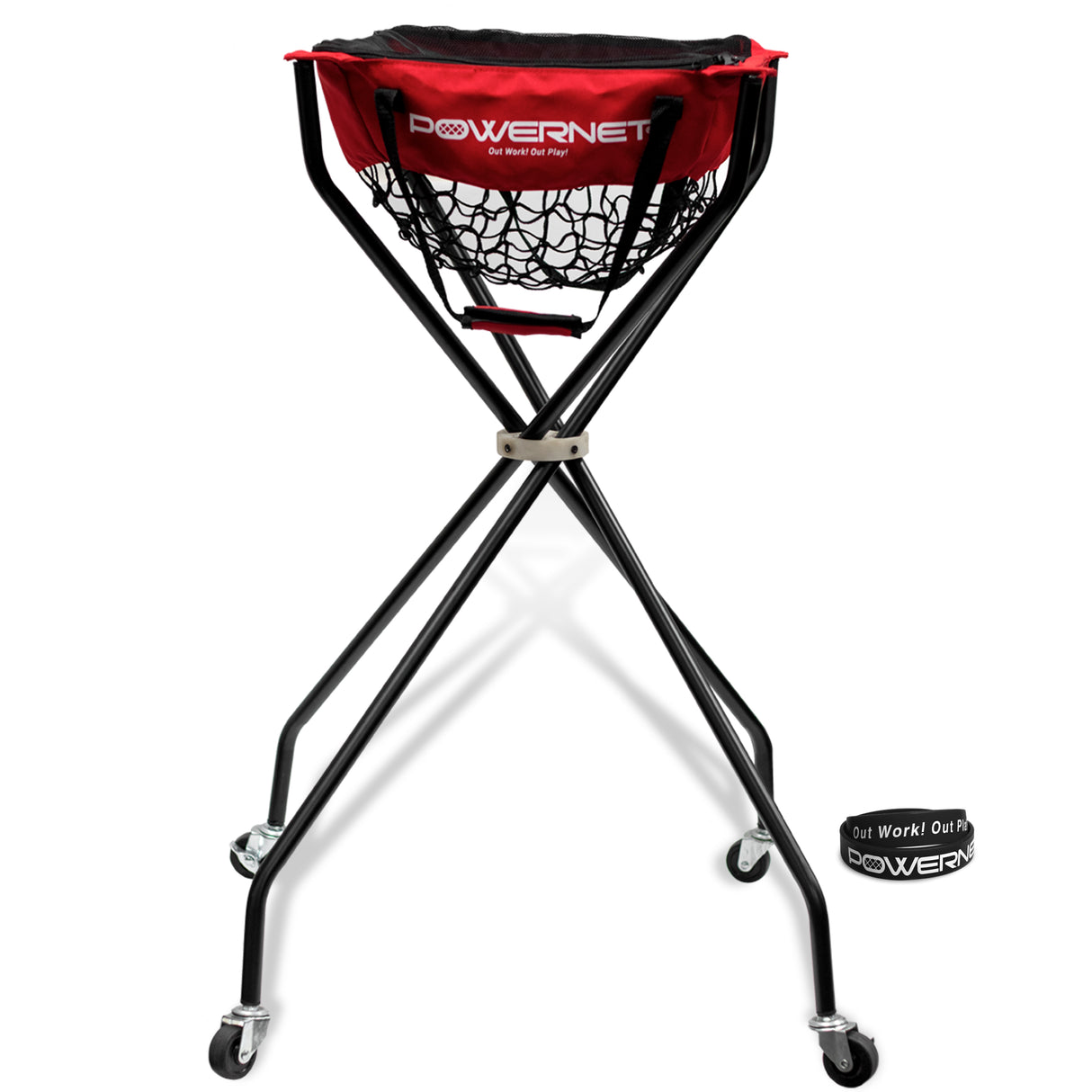 Wheeled Court Caddy | Multisport Tennis Ball Caddy PowerNet