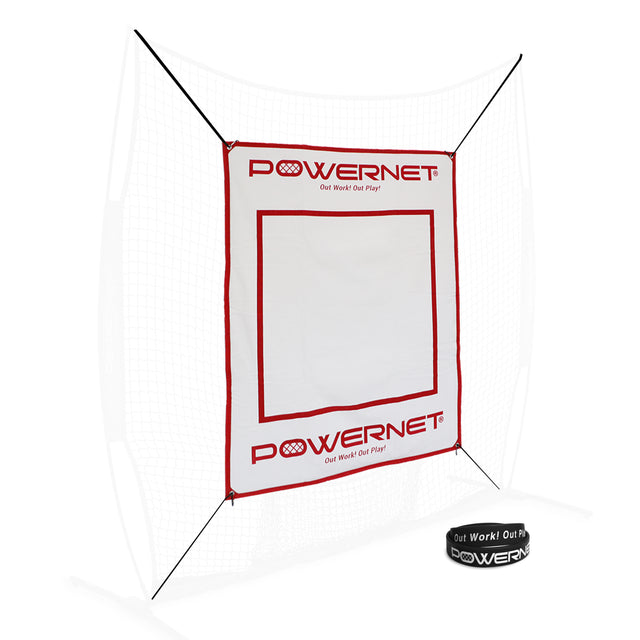 Power Pad Canvas Batting Pitching Backstop Sports PowerNet