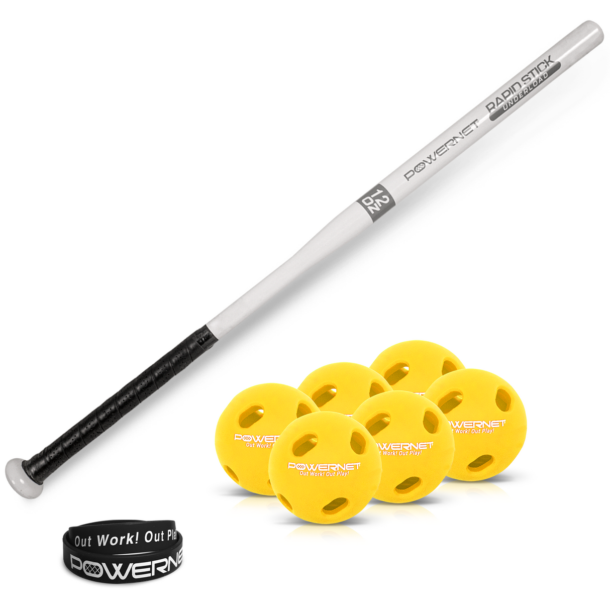 Overload and Underload Training Bats, Rapid Stick or Overload Bat with Micro Crushers Training Bat PowerNet Rapid Stick w/ Micro Crushers