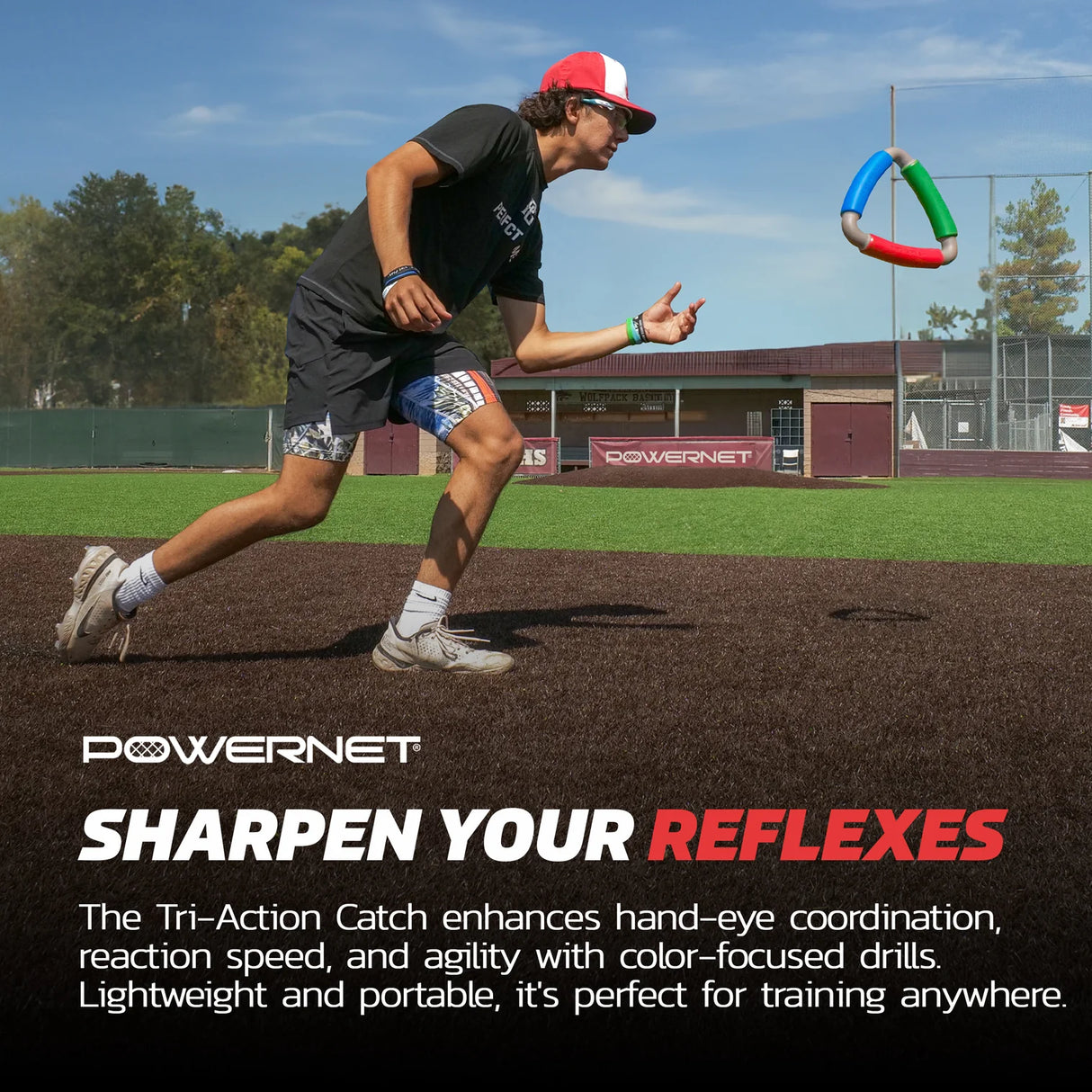 Pro Training Bundle | 5x5 Practice Net, Practice Baseballs & Tri Action Catch Tool TrainingNets by PowerNet