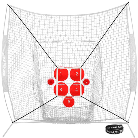 Pitch Perfect Targets and Strike Zone Attachment for 7x7 Net Sports PowerNet