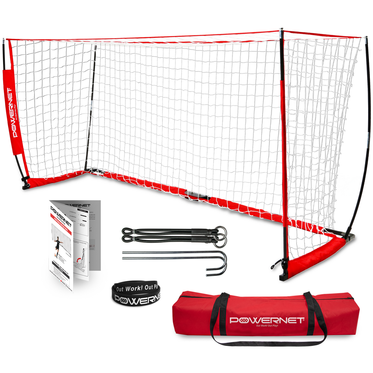 Portable 8x4 FT Soccer Goal Sports PowerNet