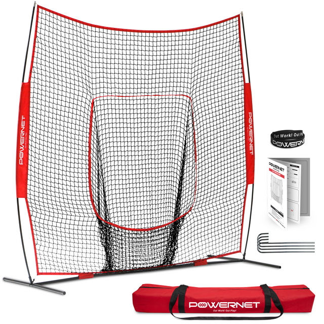 8x8 FT Portable Training Net sports PowerNet Red