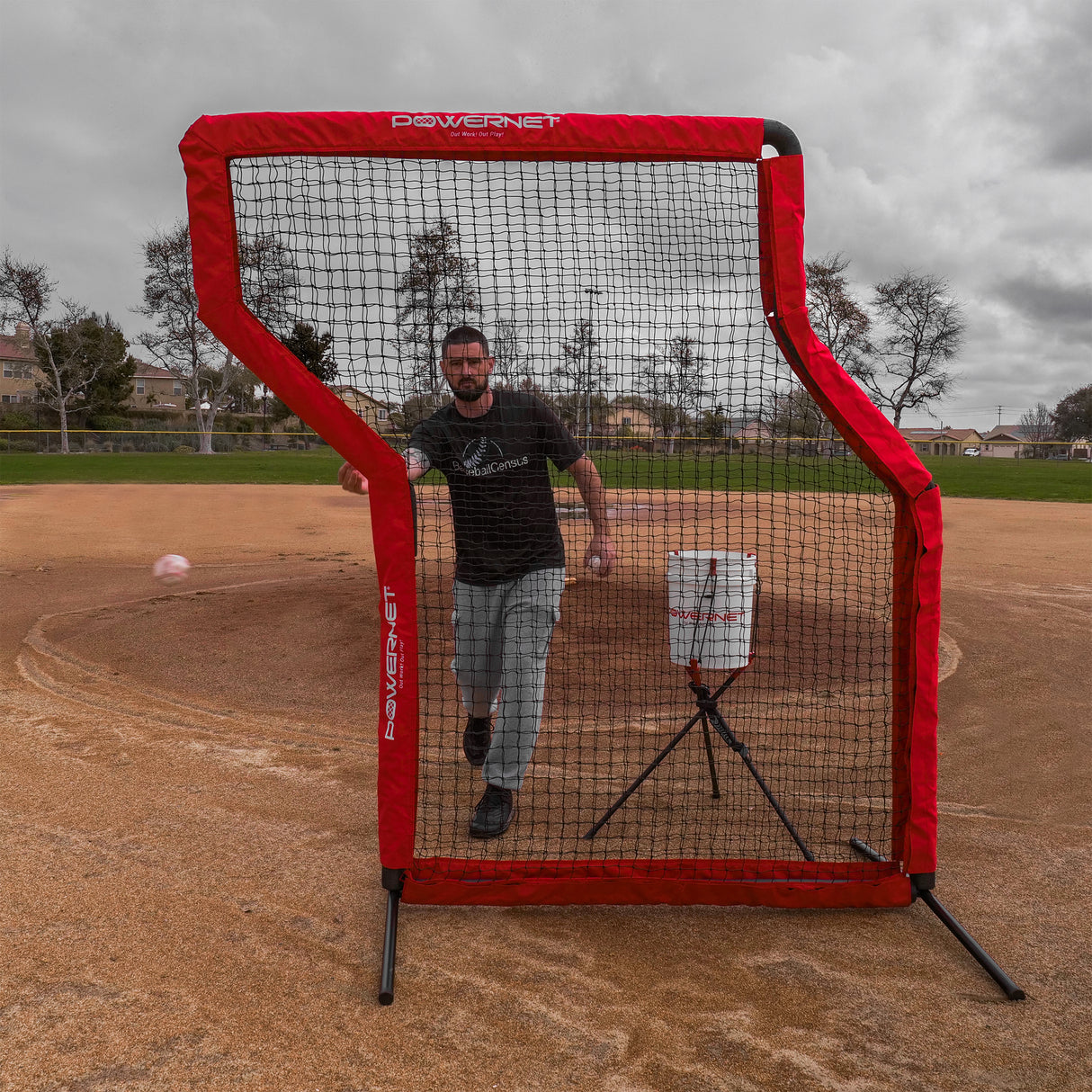 Pro Training Bundle | Z-Screen, Bucket Lifter & Practice Softballs TrainingNets by PowerNet