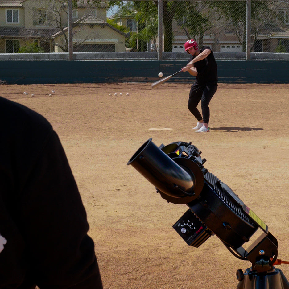 Pro Training Bundle | Breaking Ball Pitching Machine, Z-Screen, Ball Caddy & F-Lite Balls PowerNet by TrainingNets