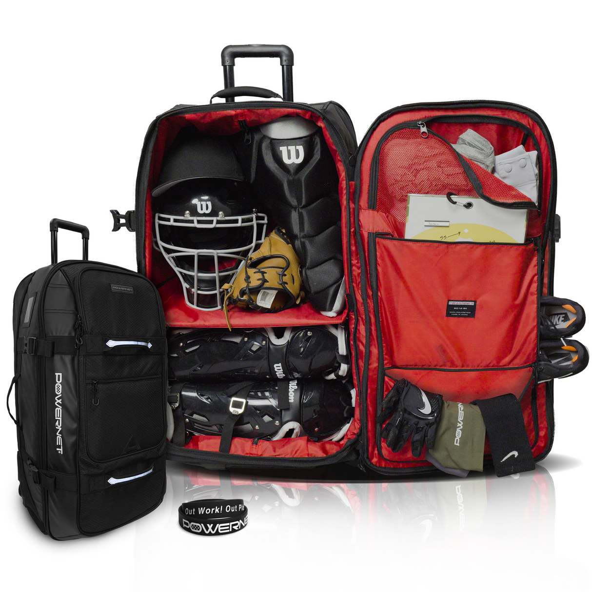 Rolling Duffle Bag with Wheels & Handle Wheeled Bag PowerNet Large | 150 Liter