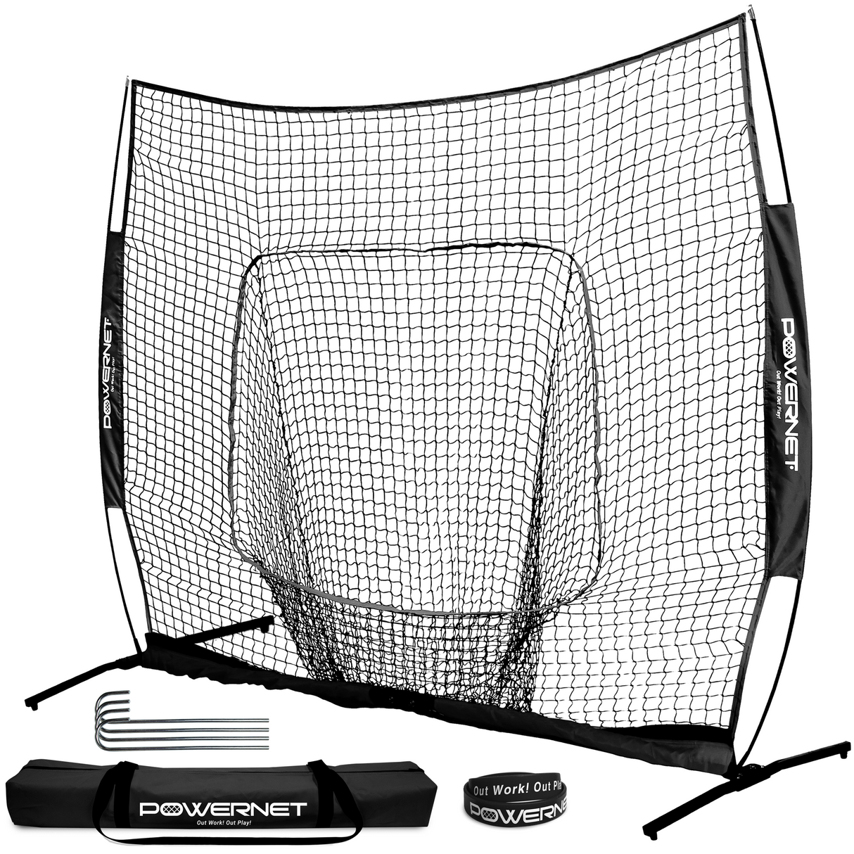 7x7 FT PRO Training Net Sports PowerNet Black