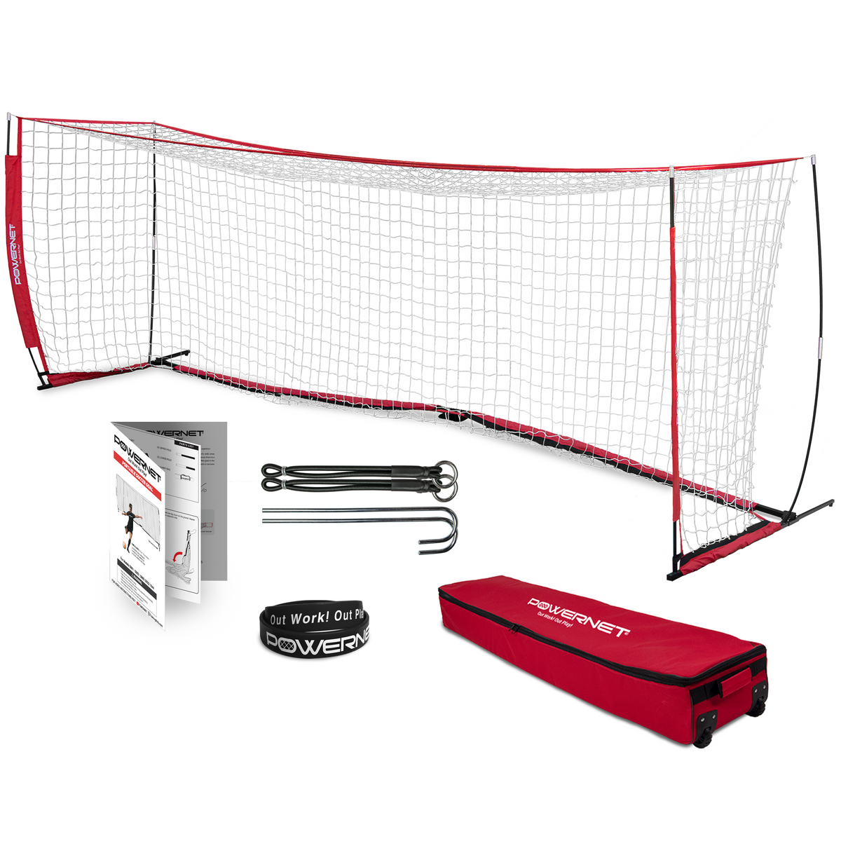 Portable 18.5x6.5 FT Soccer Goal – PowerNet by TrainingNets