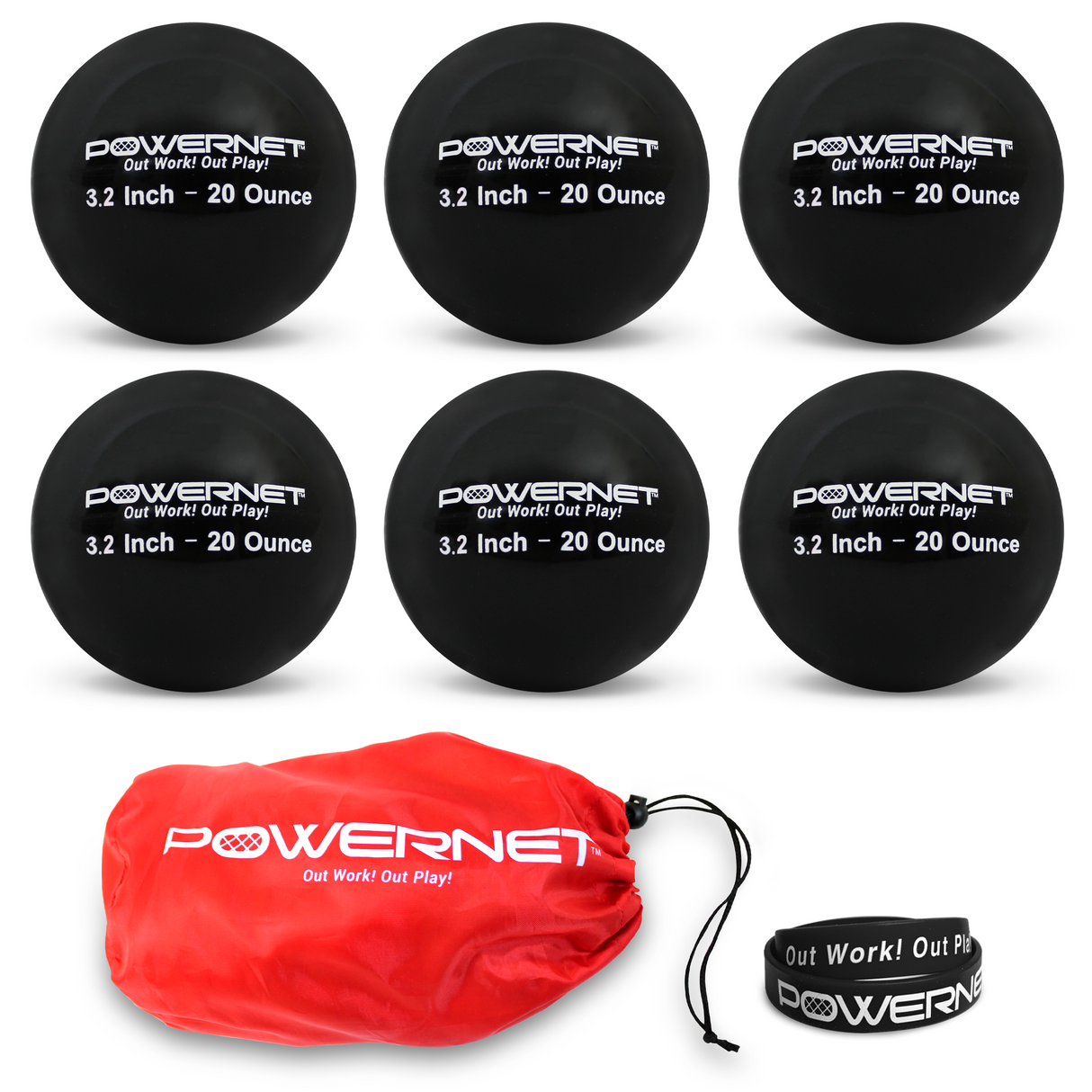 3.2" Weighted Training Balls | 12-20 oz sports PowerNet Default Title