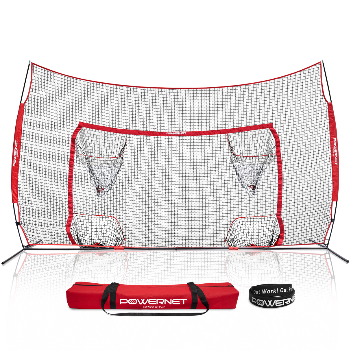 16x10 FT Soccer Goal Combo Barrier Soccer Goal PowerNet