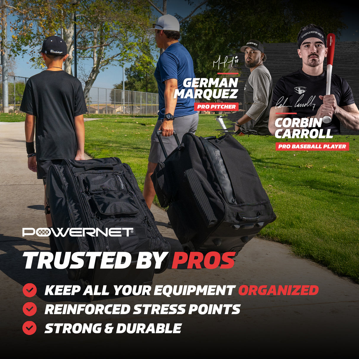 PRO Optimus Catcher's Gear Equipment Bag PowerNet by TrainingNets
