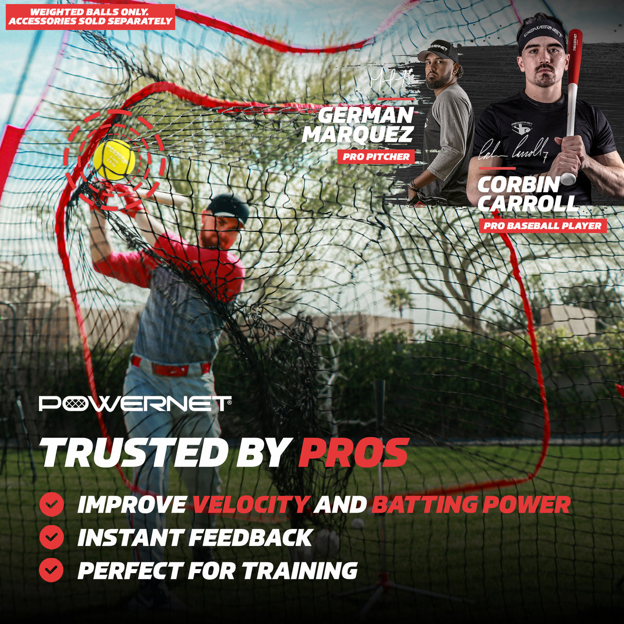 Micro 2" Weighted Training Balls | Choose from 3.5, 5.5 oz Sports PowerNet