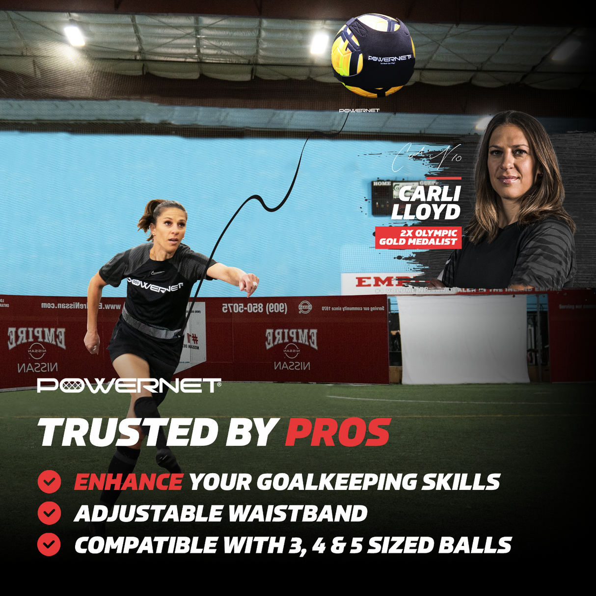 Soccer Solo Trainer Sports PowerNet