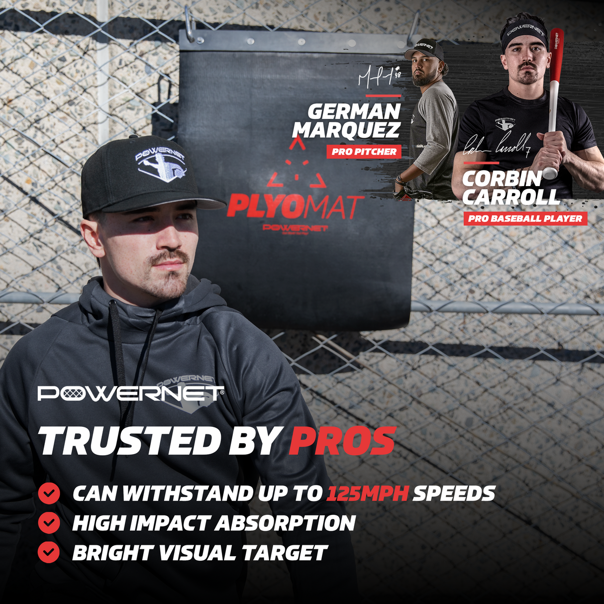 Hanging Plyo Mat TrainingNets by PowerNet