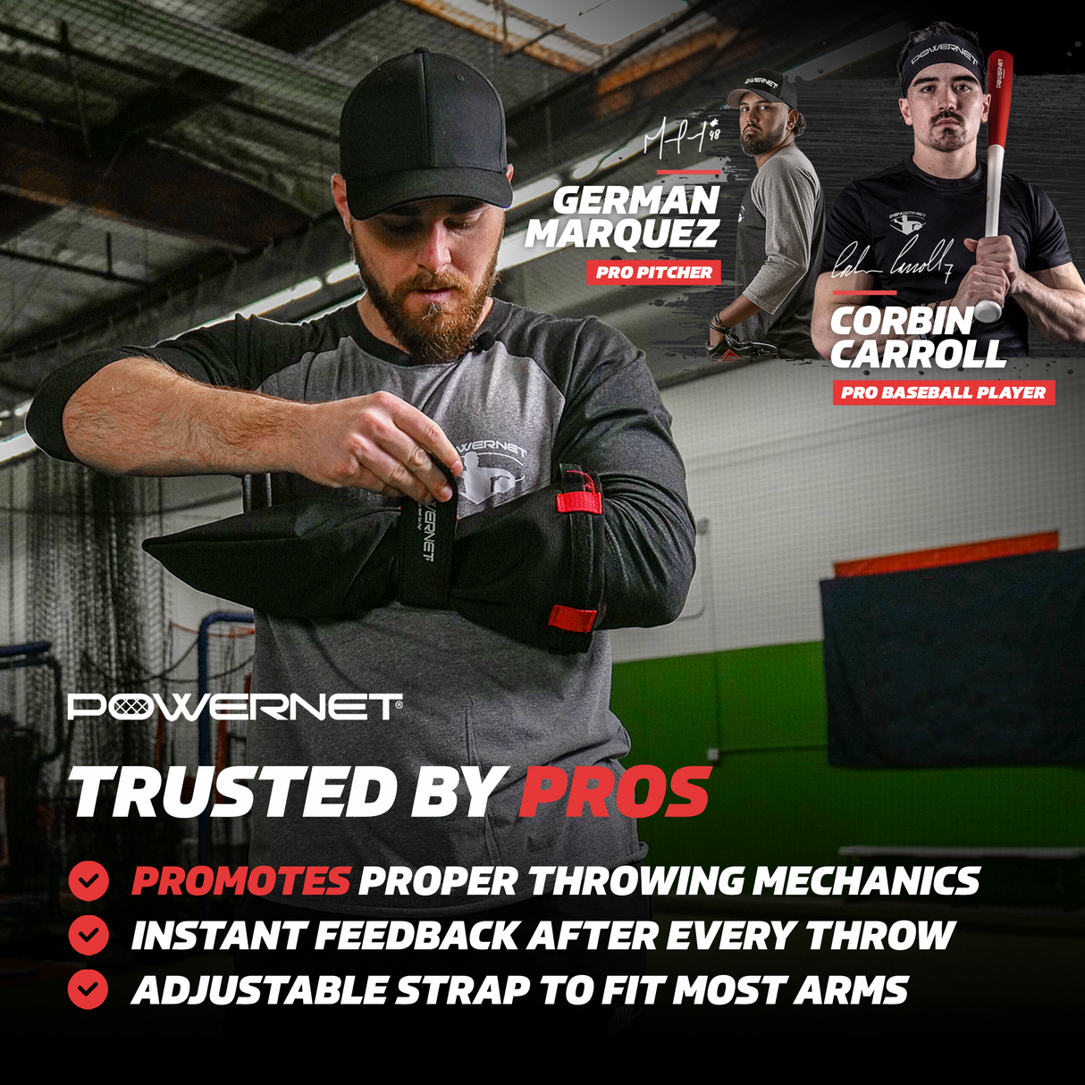 Pitching Sleeve | Baseball Sock Trainer Baseball And Softball Practice Nets PowerNet