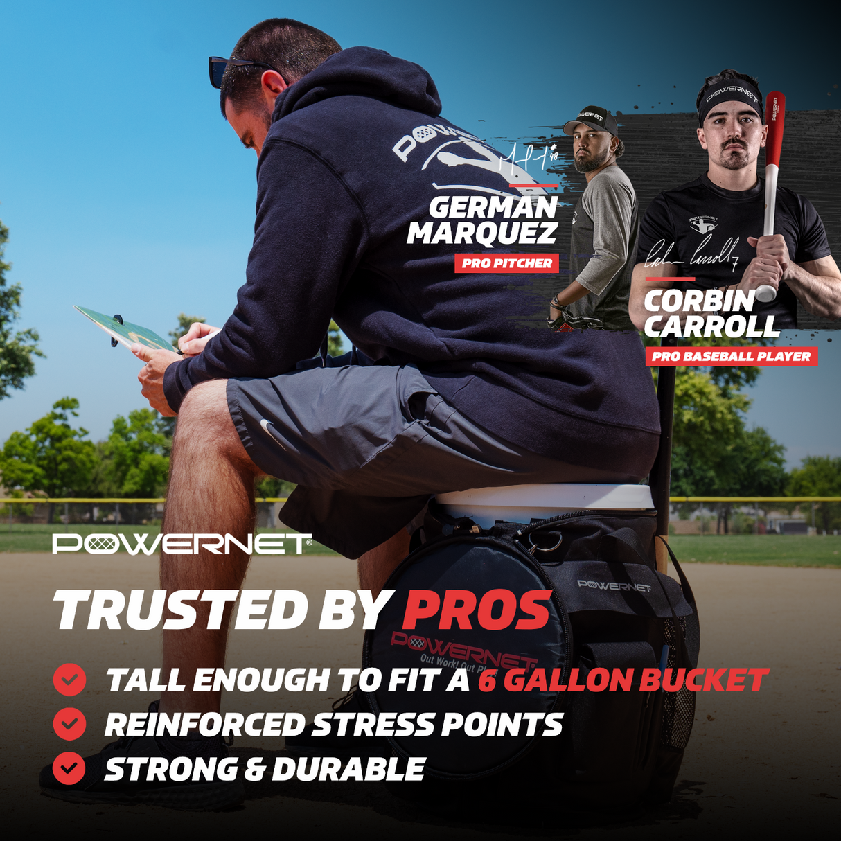 Shoulder Bucket Caddy Carry Bag Bag PowerNet