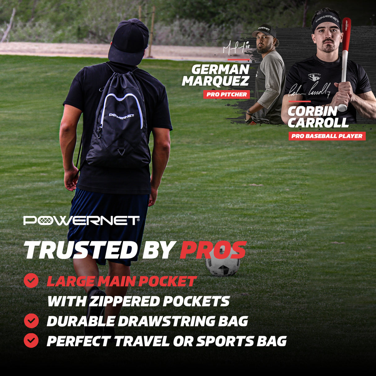 Deluxe 2.0 Sack Drawstring Training Gym Sack PowerNet