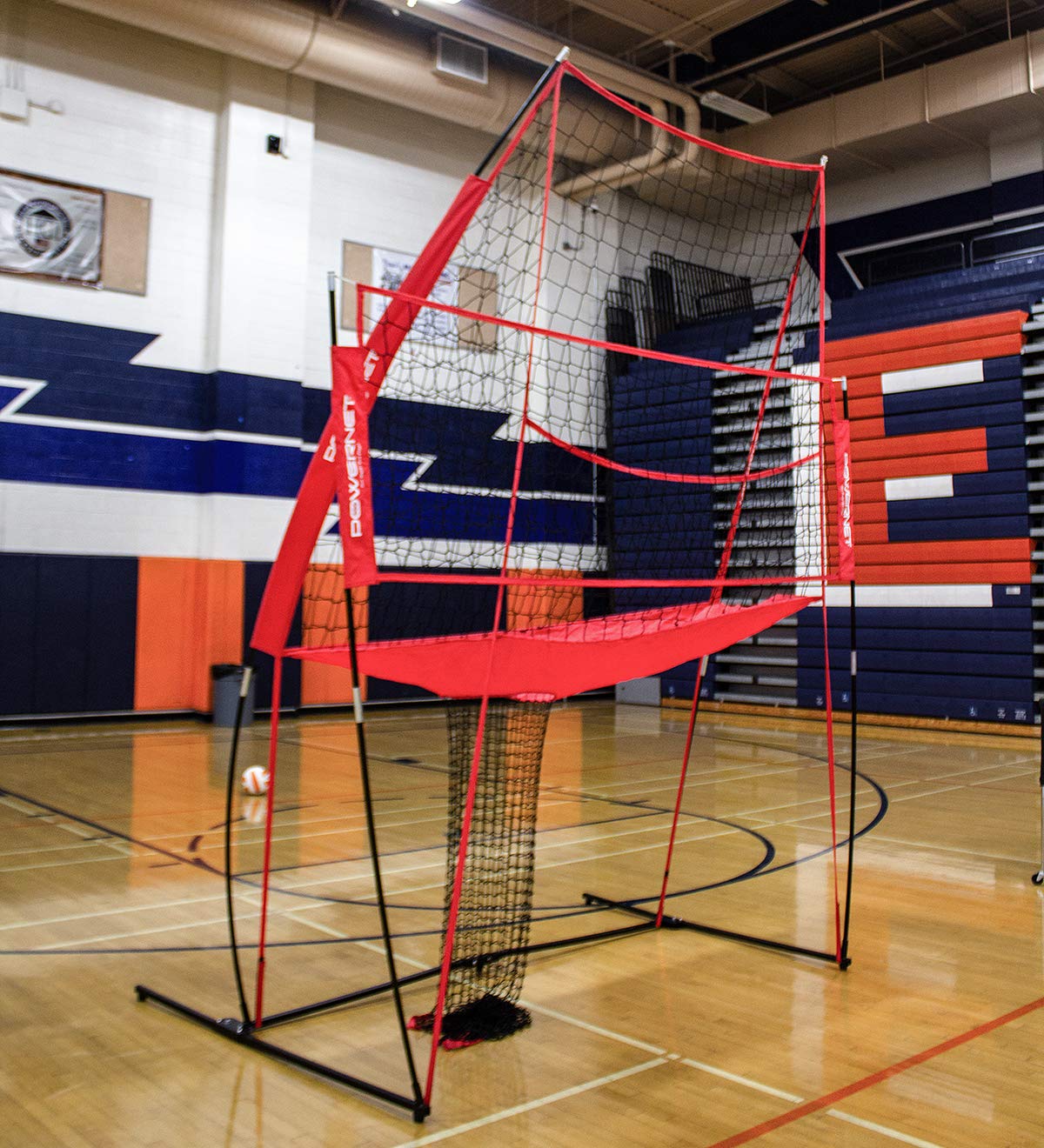 Volleyball Practice Net Station Combo | 8 ft Wide by 11 ft High TrainingNets by PowerNet