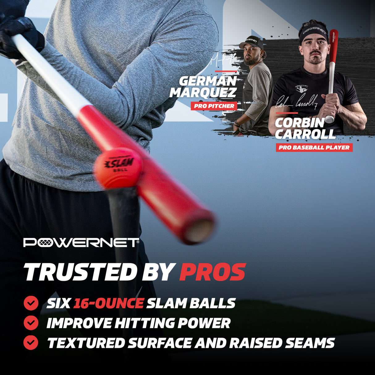 Slam Ball 6-Pack | Build Power TrainingNets by PowerNet