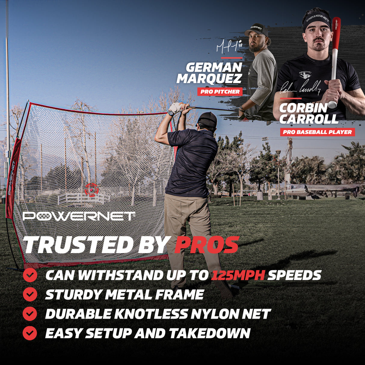 7x7 FT Golf Net Sports PowerNet