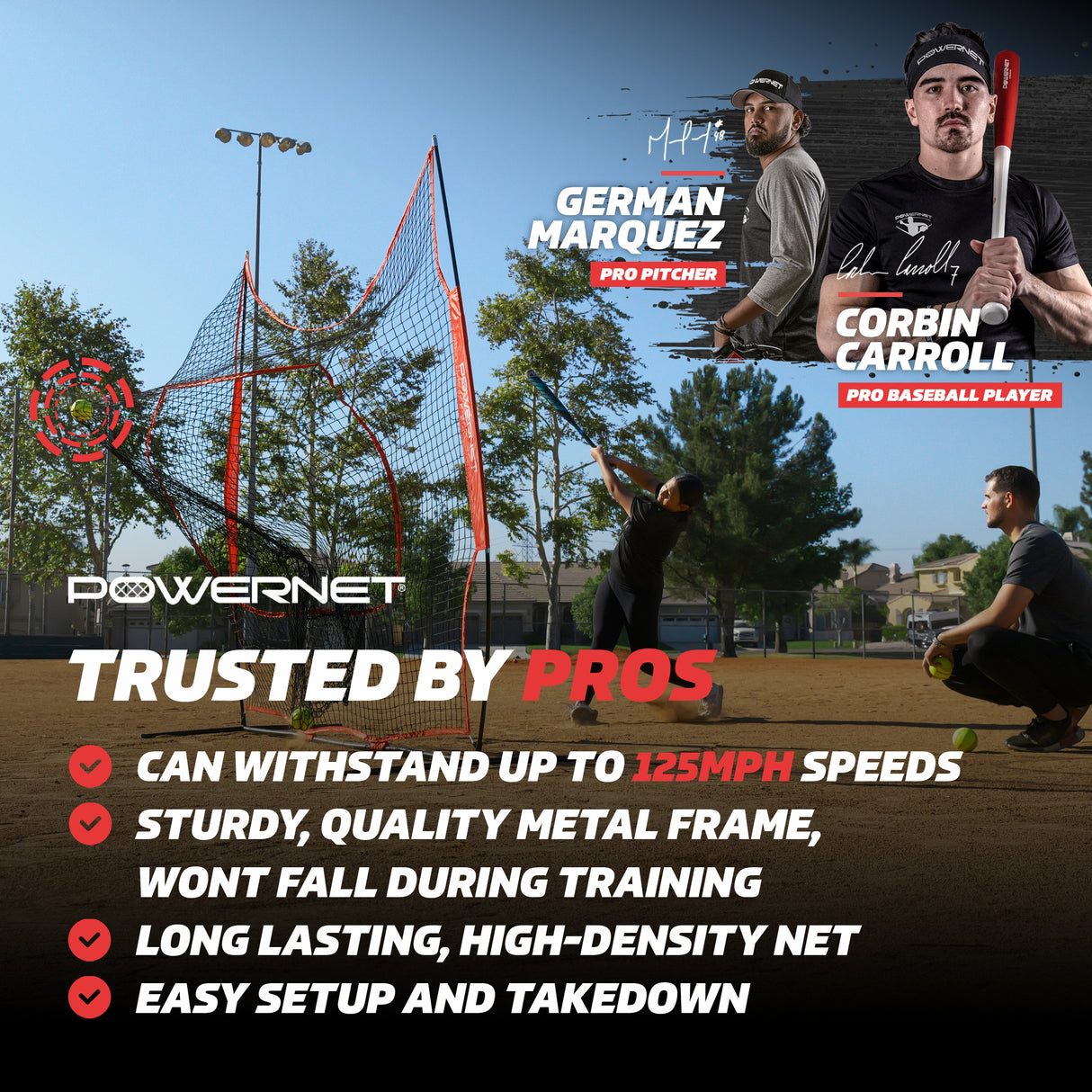 8x8 FT Portable Training Net sports PowerNet