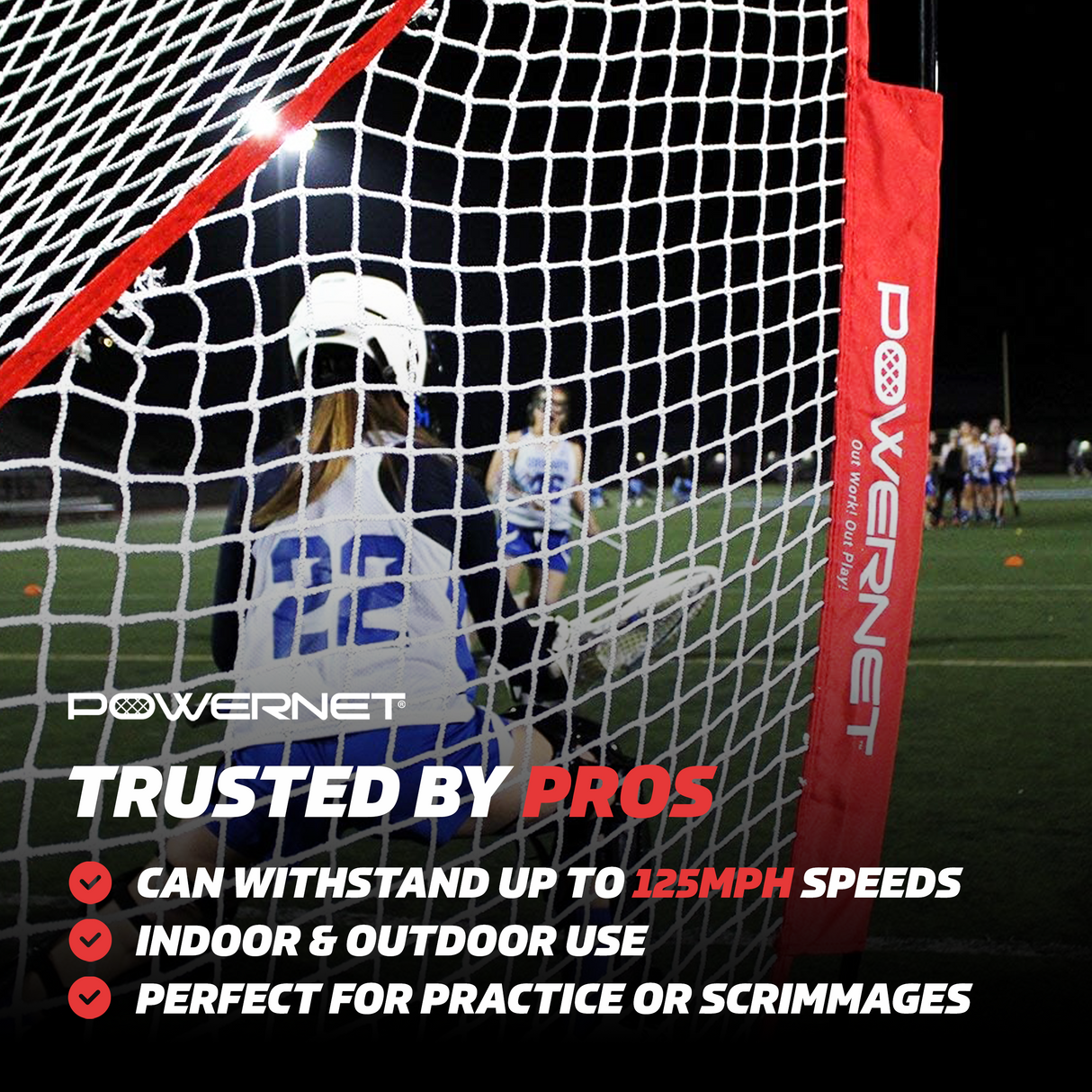 Portable Lacrosse Goal 4x4 FT Sports PowerNet