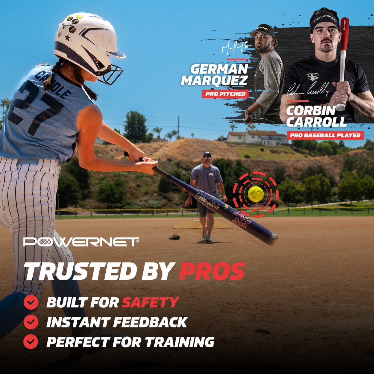 Crusher Training Softballs 12 PK TrainingNets by PowerNet