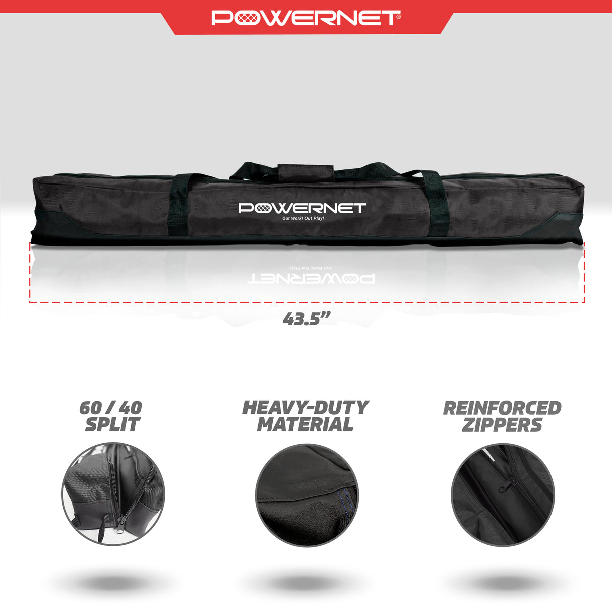 Deluxe Replacement Carry Bag (Bag Only) | For 7x7 Ft Baseball Softball Hitting Net Replacement Parts PowerNet