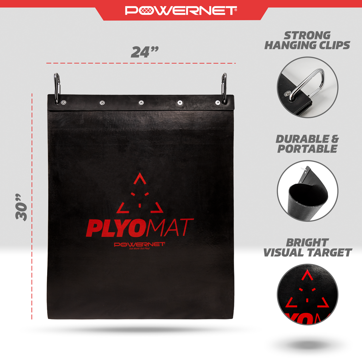 Hanging Plyo Mat TrainingNets by PowerNet