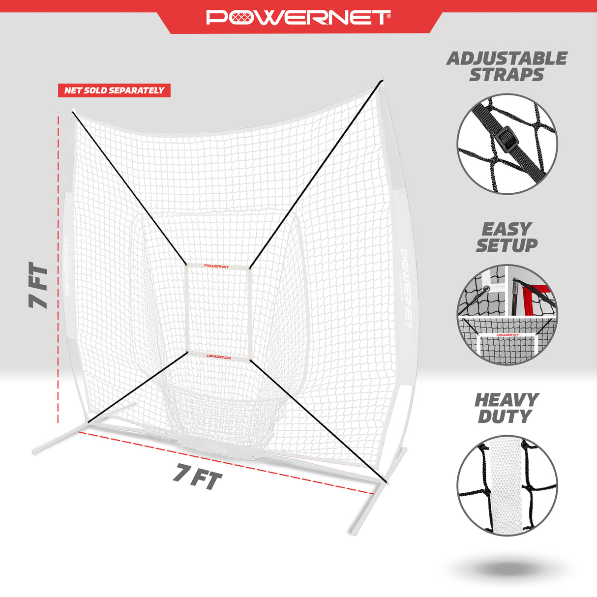 Strike Zone Attachment for 7x7 Net Sports PowerNet