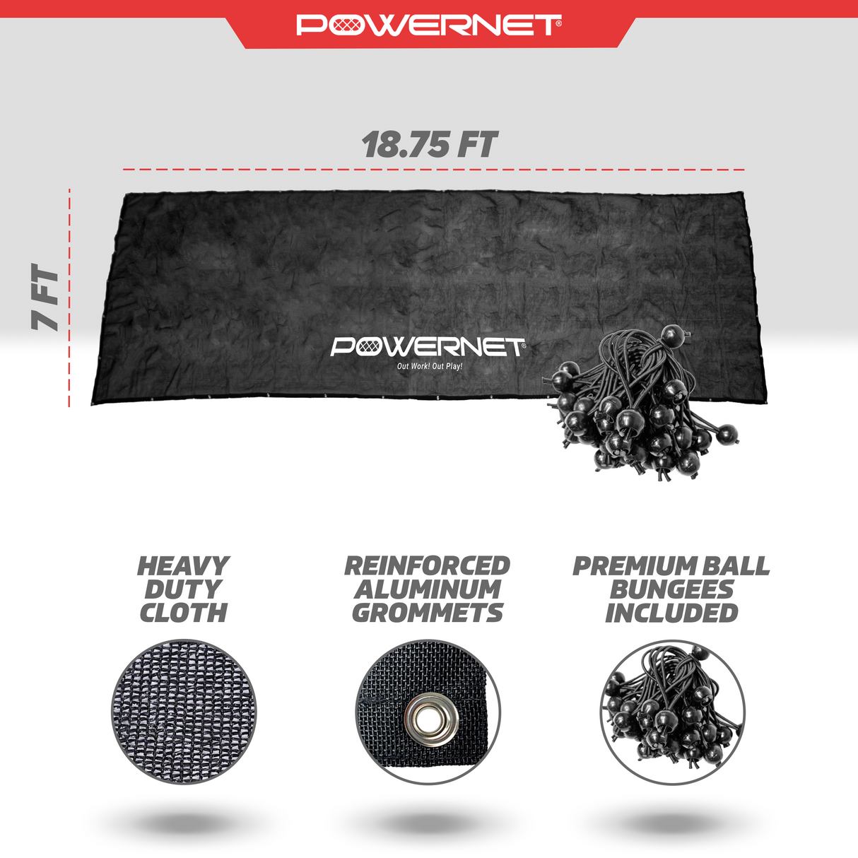 Portable Dugout Sun Shade Cover Protection 7x18.75 FT Sports PowerNet