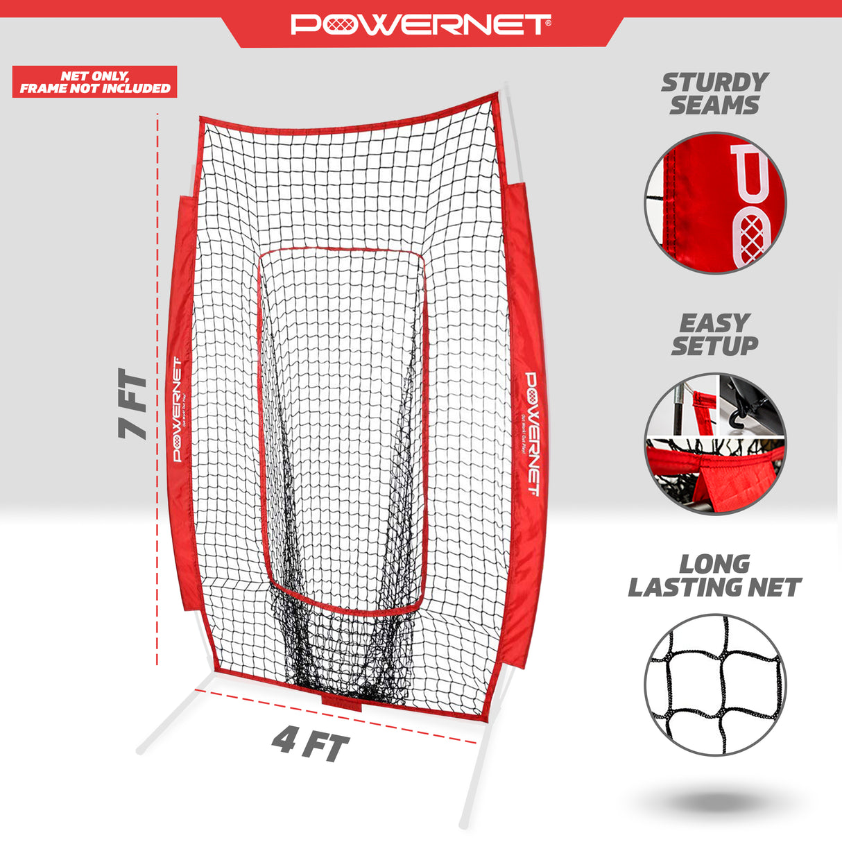 Infielder Replacement Net - Net Only Replacement Parts PowerNet
