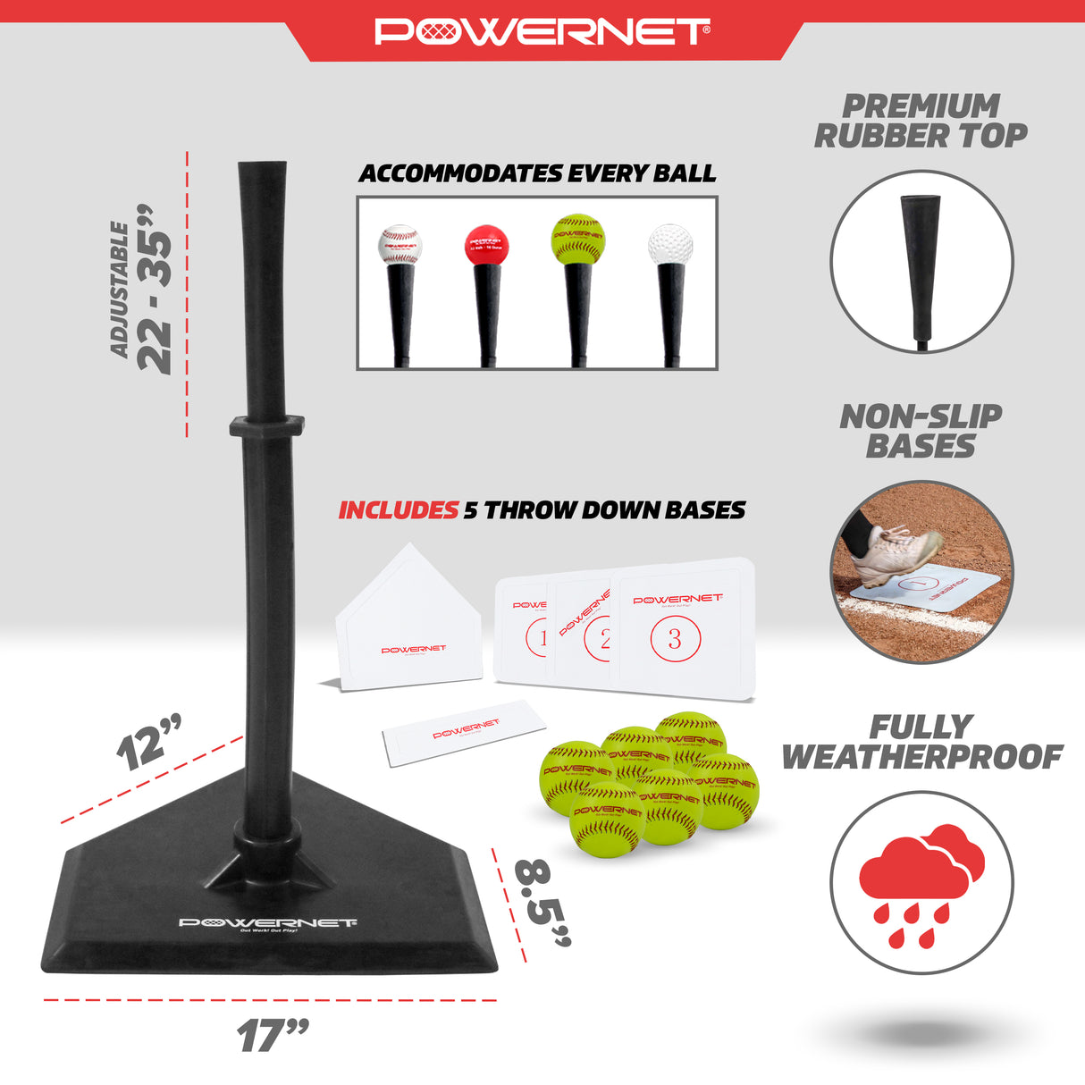 T-Ball Softball Kit Sports PowerNet