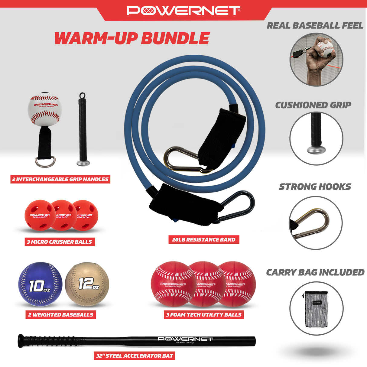 PowerNet Portable Warm-Up Bundle Sports PowerNet